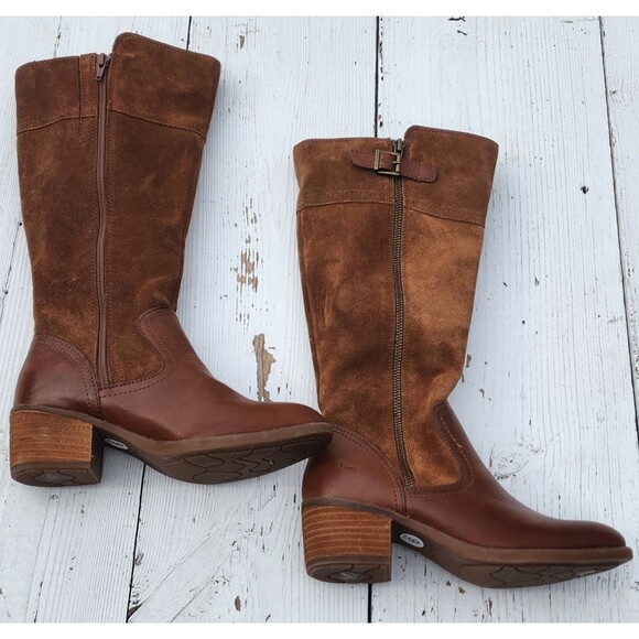 B.O.C Born Of Concept Austell Suede Leather Knee High Fashion Boots 6 /36 WIDE - Picture 8 of 13
